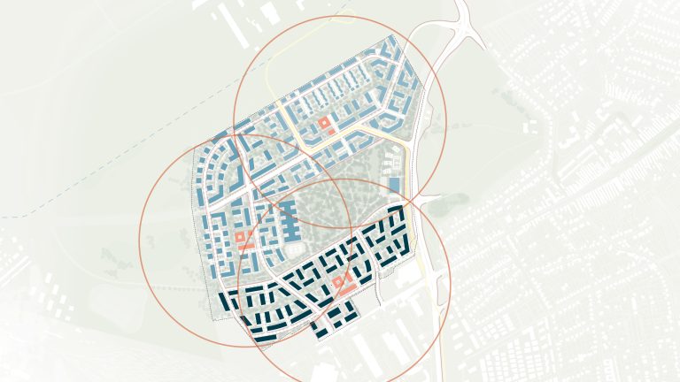Mapa s plánovanými troma zónami.